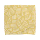 SANKAKU DESIGN STOREの不揃いアミアミ YELLOW。 Towel Handkerchief