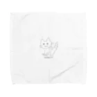 優しい世界のお店の「ニャグロ？」 Towel Handkerchief