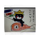 温泉ゆどうふのクマがこいのぼりにのってます。 Towel Handkerchief