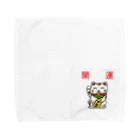 ゆめ開運塾の開運招き猫「にゃん吉」 Towel Handkerchief