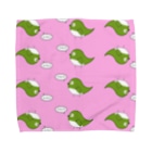 豊島メジロのふてぶてしいメジロ　タオルハンカチ Towel Handkerchief