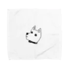 ꧁あふぇくしょん꧂の犬を描いてと言われました。 Towel Handkerchief