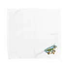 OGNdesignの蛙　カエル　NO.10 Towel Handkerchief