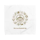 BASEBALL LOVERS CLOTHINGの「野球大好き」トキメキゴールド Towel Handkerchief