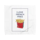 NATSUYA TAKASAKIのI LOVE FRENCH FRIES タオルハンカチ