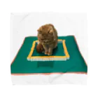 こんぶの引き出しの麻雀の中心でネコがさけぶ Towel Handkerchief