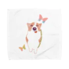 コヌイのアトリエのコーギー犬のナナVOL.3 Towel Handkerchief