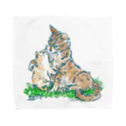 Atelir SOLEILの猫ちゃん 親子 Towel Handkerchief