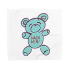 NAZU MINIのNAZU MUNI bear グッズ （blue） タオルハンカチ
