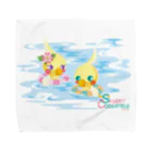 ma-sa's LaboratoryのSweet Cockatiels／浮き輪で海水浴 Towel Handkerchief