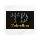 Tokyo Dive ⅡのTokyoDive2ブラックボックスロゴ タオルハンカチ