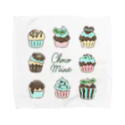 chocomiのチョコミントカップケーキ Towel Handkerchief