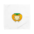 ほぼ動物園の柿と猫 Towel Handkerchief