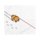 しばじるしデザインの雪のイヤイヤ柴犬 Towel Handkerchief