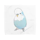 まめるりはことりの可愛いジャンボセキセイインコ【まめるりはことり】 Towel Handkerchief