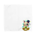 猫丸堂【ねこまるどう】のオシャレにゃんこのTea Time Towel Handkerchief