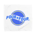 FOUR＋FOURのF+F ブルーロゴ タオルハンカチ