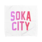 JIMOTO Wear Local Japanの草加市 SOKA CITY タオルハンカチ