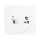 syamadesignの猫press-01-02yoko Towel Handkerchief