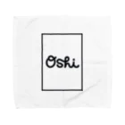Oshiの•Oshi• Line White sq Towel Handkerchief