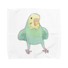 まめるりはことりの可愛いセキセイインコのミントちゃん【まめるりはことり】 Towel Handkerchief