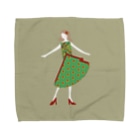 数学女学生の作図 Towel Handkerchief