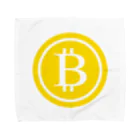 KYUBEYのビットコインのアイコン　硬貨　金貨 Towel Handkerchief