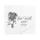 Get Well ShopのGet Well 花束デザイン Towel Handkerchief