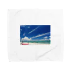 SAKURA スタイルの白い砂浜とビーチ Towel Handkerchief