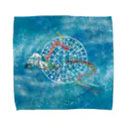 WAMI ARTの向かい合うタツとフトマニ2 Towel Handkerchief