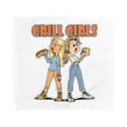 nidan-illustrationの"grill girls" タオルハンカチ