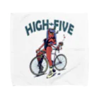 nidan-illustrationの"HIGH FIVE" タオルハンカチ