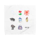 伊東マリナ　らぶりー日本ショップ！のマリナ画伯集 Towel Handkerchief