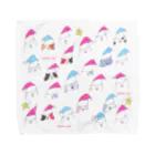 ゆきんこのサンタのネコたち Towel Handkerchief