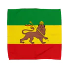 DRIPPEDのRASTAFARI LION FLAG-エチオピア帝国の国旗- Tシャツ タオルハンカチ