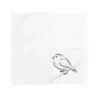 海のサワガニのシンプル文鳥 タオルハンカチ