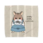 とことこ歩子のHAMU HAMU COFFEE タオルハンカチ