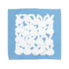 CHONのTSUMAGARU USAGI blue Towel Handkerchief