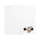 【柴健太郎の柴犬工房】の柴健太郎【スクワット編カラーver】 Towel Handkerchief