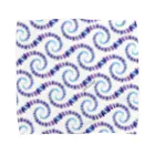 momenkoTWのぐるぐるラビット紫+青 Towel Handkerchief
