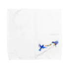 wakuwa_shopの【アクリル画Artist erika】幸せの青い鳥 Towel Handkerchief