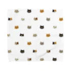 YoakeNecoのよあけねこ　かお集合 Towel Handkerchief