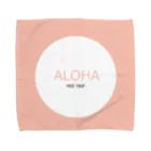 MEETRIPのALOHA  handkerchief_salmonpink タオルハンカチ