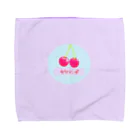 ネコとソラのさくらんぼ Towel Handkerchief