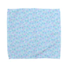 JIGGYの花（ブルー） Towel Handkerchief