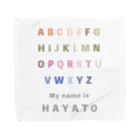 cheerful.designのAtoZ ネーム入り Towel Handkerchief