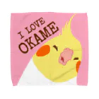 one-naacoのアイラブオカメ Towel Handkerchief