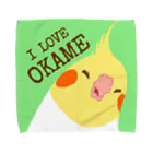 one-naacoのアイラブオカメ Towel Handkerchief