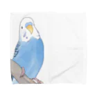 まめるりはことりのセキセイインコちゃんと止まり木【まめるりはことり】 Towel Handkerchief