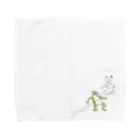 Herb Gardenの鳥獣戯画うさちゃんキック Towel Handkerchief